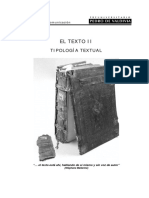 El Texto II - Tipología Textual