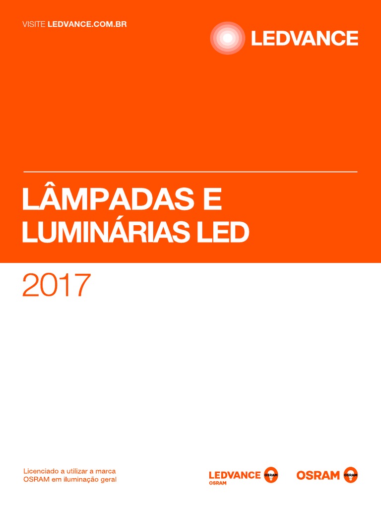 Catálogo Geral LâmpadasLuminárias LedvanceOSRAM 2017 Lâmpada
