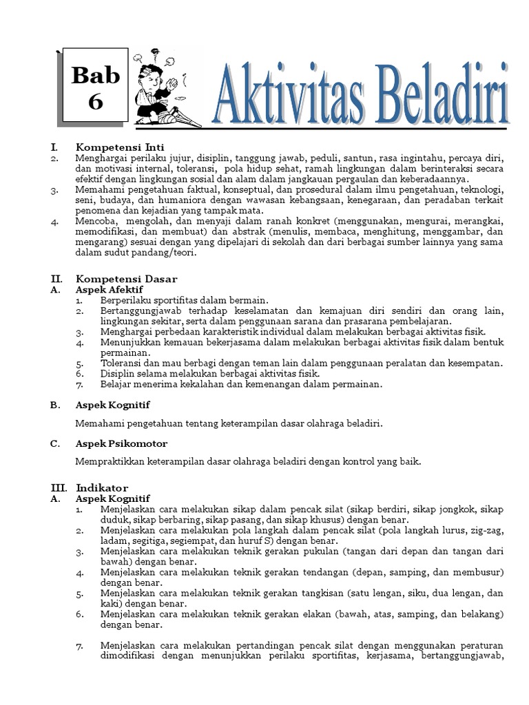 06 Bab 6 Aktivitas Beladiri Pdf