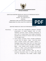 Kep Men PUPR TTG Penetapan Tarif Dan Perubahan Sistem Transaksi Pembayaran Tol Pada Jalan Tol Jagorawi 31