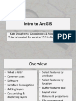 Intro To Arcgis: Kate Dougherty, Geosciences & Maps Librarian Tutorial Created For Version 10.1 in February 2013