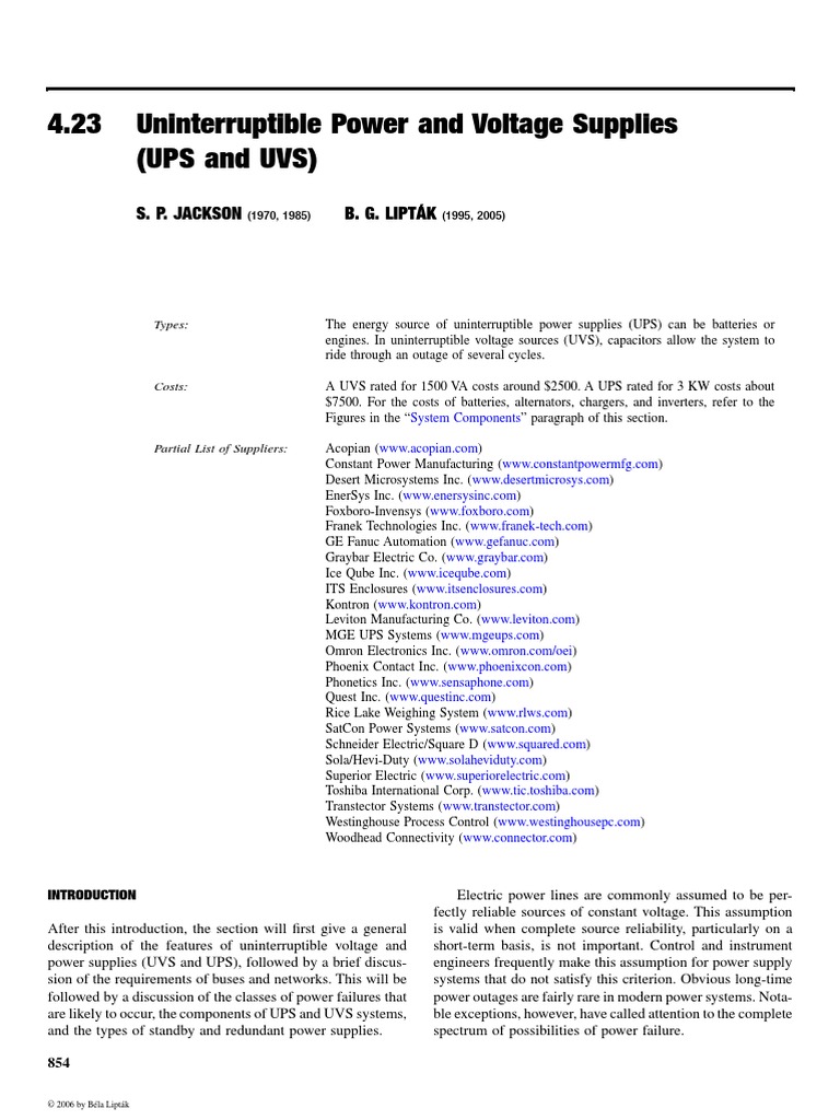 UPS & UVS.pdf.pdf | Power Inverter | Power Supply