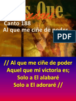 C-188 - Al Que Me Ciñe de Poder