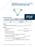 11.2.4.5 Packet Tracer - Configuring Secure Passwords and SSH