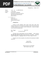 Surat Pemberitahuan Penyuluhan Dan Pemeriksaan Sanitasi 