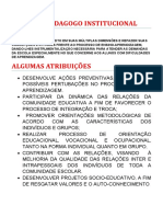 Algumas Atribuições Do Psicopedagogo Instiucional