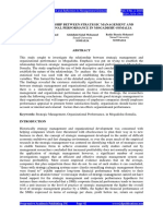 The Relationship Between Strategic Management and Organizational Performance in Mogadishu Somalia