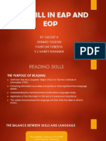 The Skill in Eap and Eop