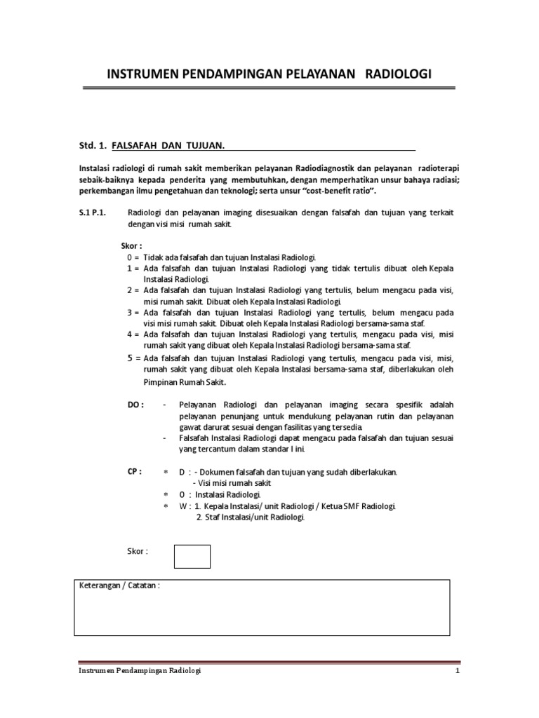 Radiografer Dalam Pelayanan Radiologi | PDF