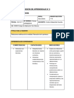 Sesión de Aprendizaje 3