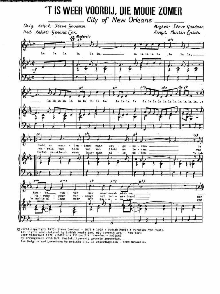 'T IS WEER VOORBIJ DIE MOOIE