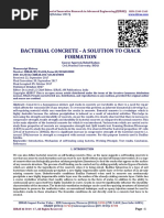BACTERIAL CONCRETE - A SOLUTION TO CRACK FORMATION