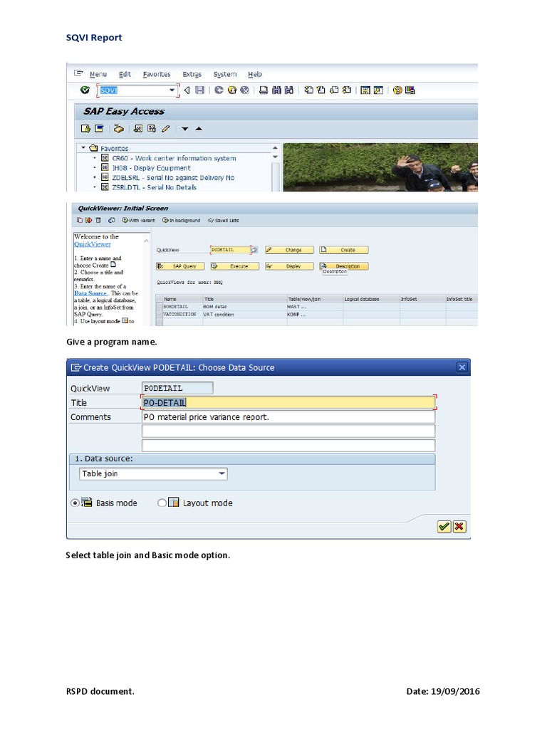 SQVI Report Creation Guide | PDF