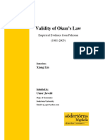 Okuns Law Research Paper