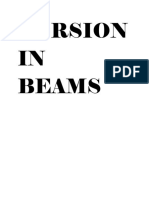 Torsion in Beams