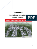 Raportul Consiliului de Administratie 2015