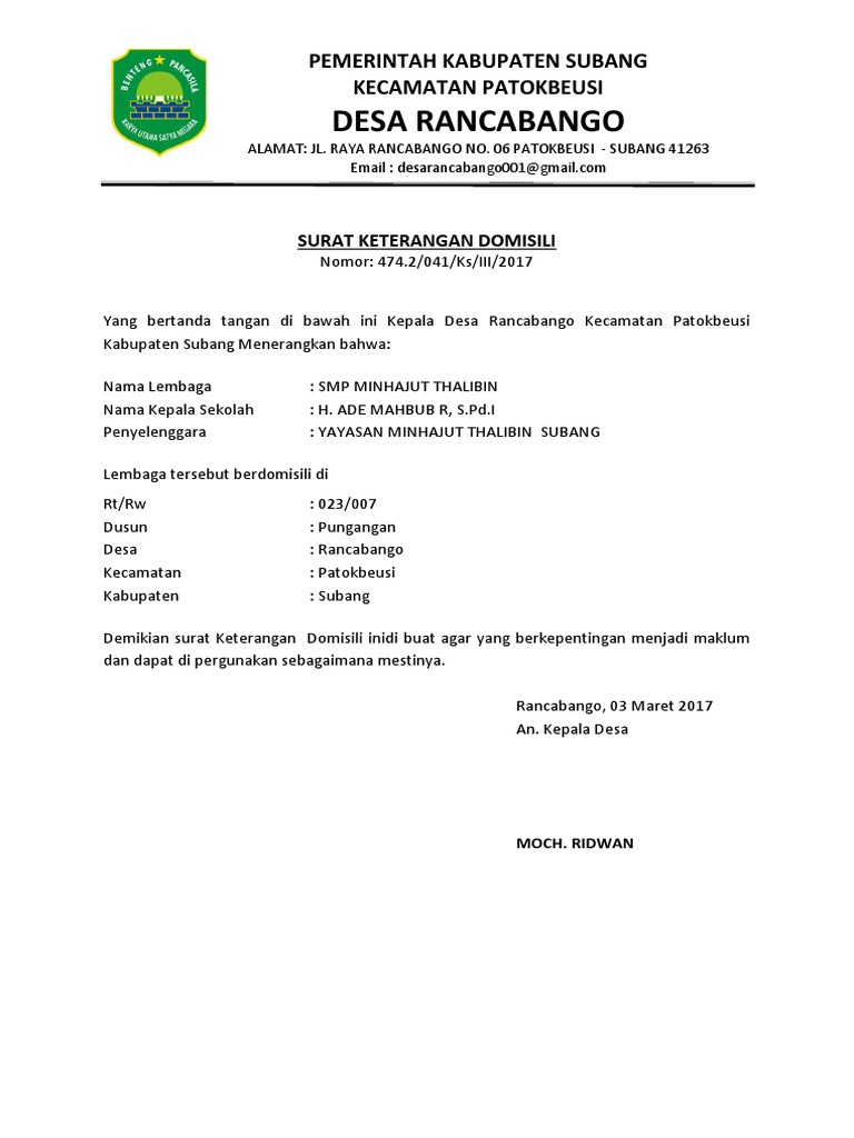 Alamat Ktp Berbeda Dengan Alamat Tempat Tinggal