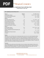 Recipe Kojic Acid