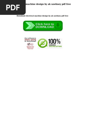 Electrical machine design book by nagoor kani pdf free