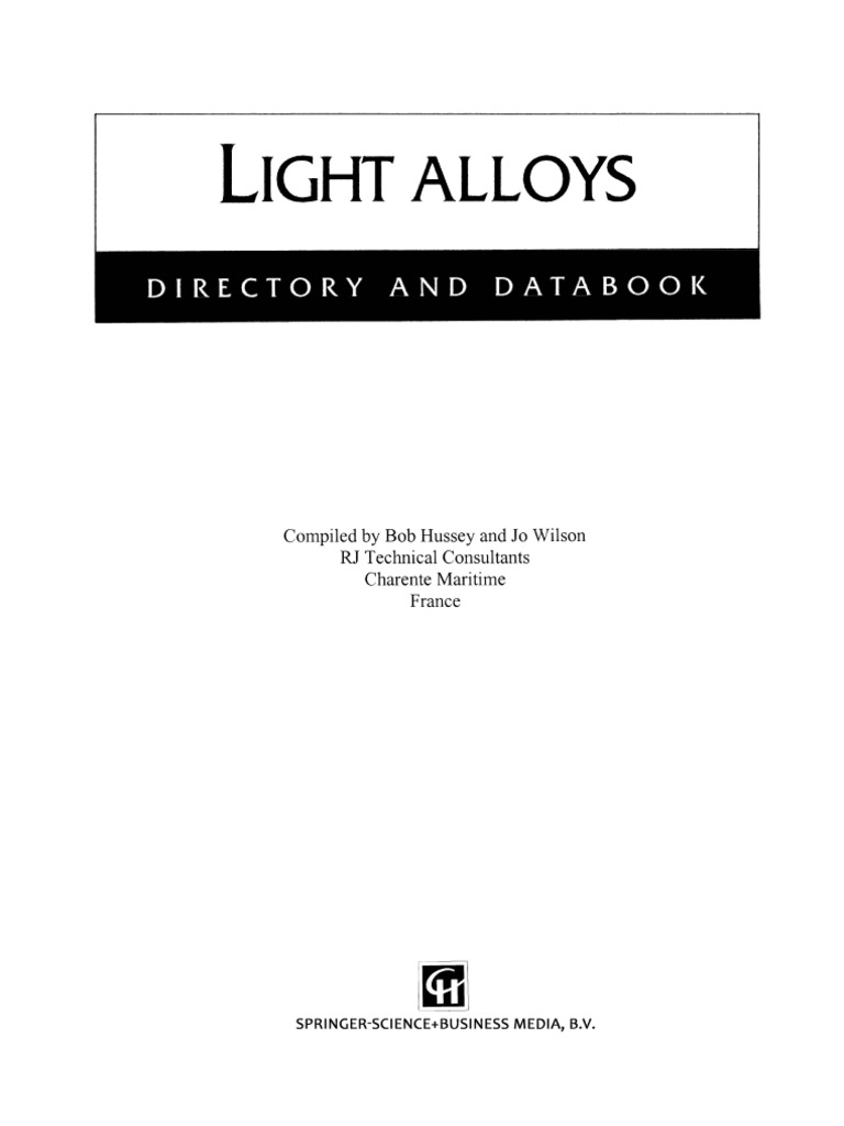 Light Alloys PDF Alloy Heat Treating