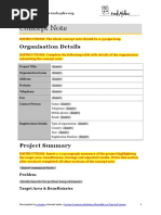 Guidelines for Writing a Concept Note | PDF | Concept | Non ...