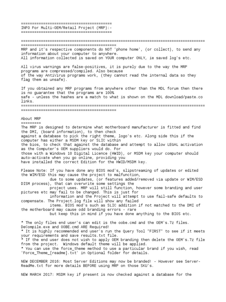 Important - Read Me | Text File | Computer File
