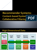 CSF 469 L17 19 Recommender Systems