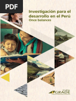 Investigación Para El Desarrollo en El Perú Once Balances