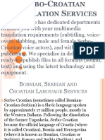 Serbo-Croatian Translation Services