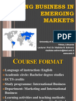 Course Format Business in Bric