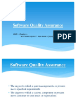 UNIT 1: Chapter 3 Software Quality Assurance (Sqa)