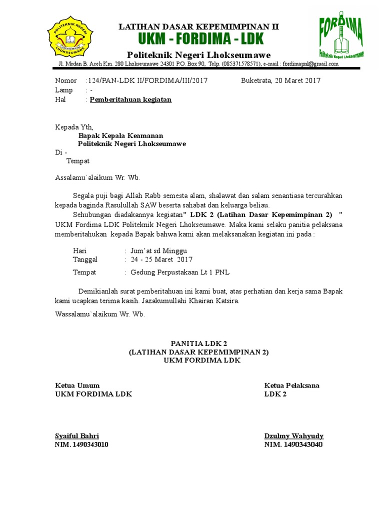 Surat Izin KEAMANAN Satpam | PDF