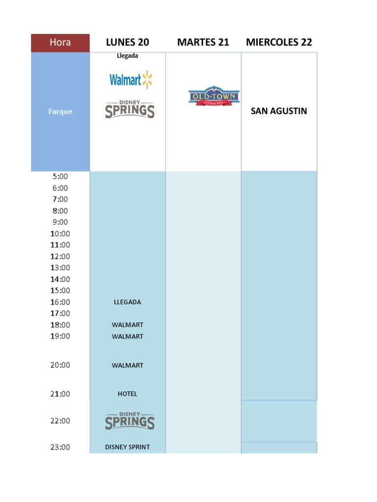 Calendario ORLANDO PDF Business