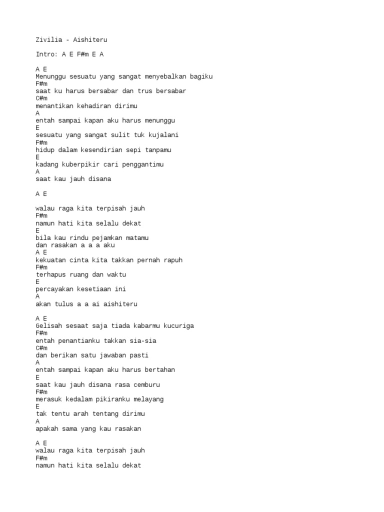 Zivilia Aishiteru Txt scribd