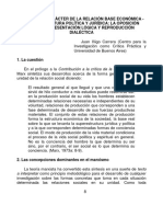 Iñigo Carrera J. 2012a. Acerca Del Carácter de La Relación Base Económica 