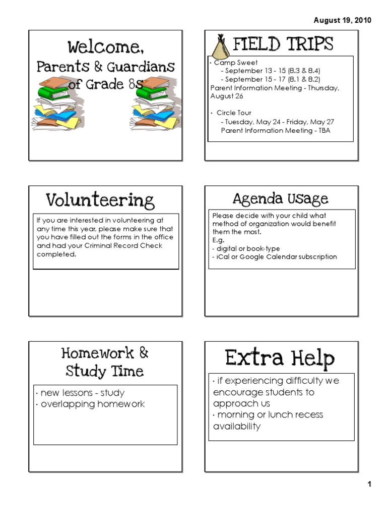Welcome To Grade 8 Presentation | PDF | System | World View
