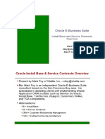 Oracle Service Contract and Install Based