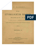 Hasdeu Strat Si Substrat Din Etymolgicum Magnum 1894 PDF