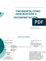 La Etngrafia Como Descripción e Interpretación