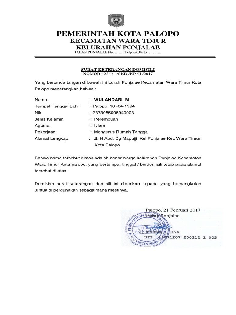 Domisili Adalah