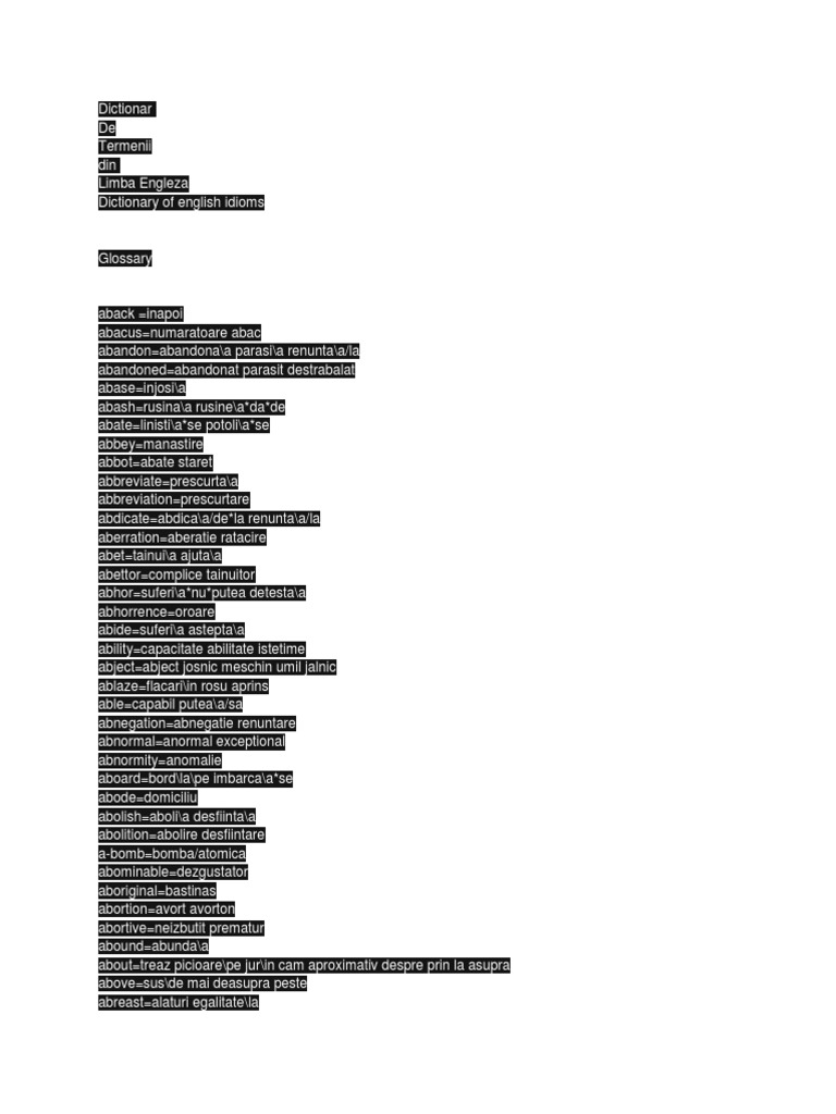 Dictionar Expresii Engleza Docx