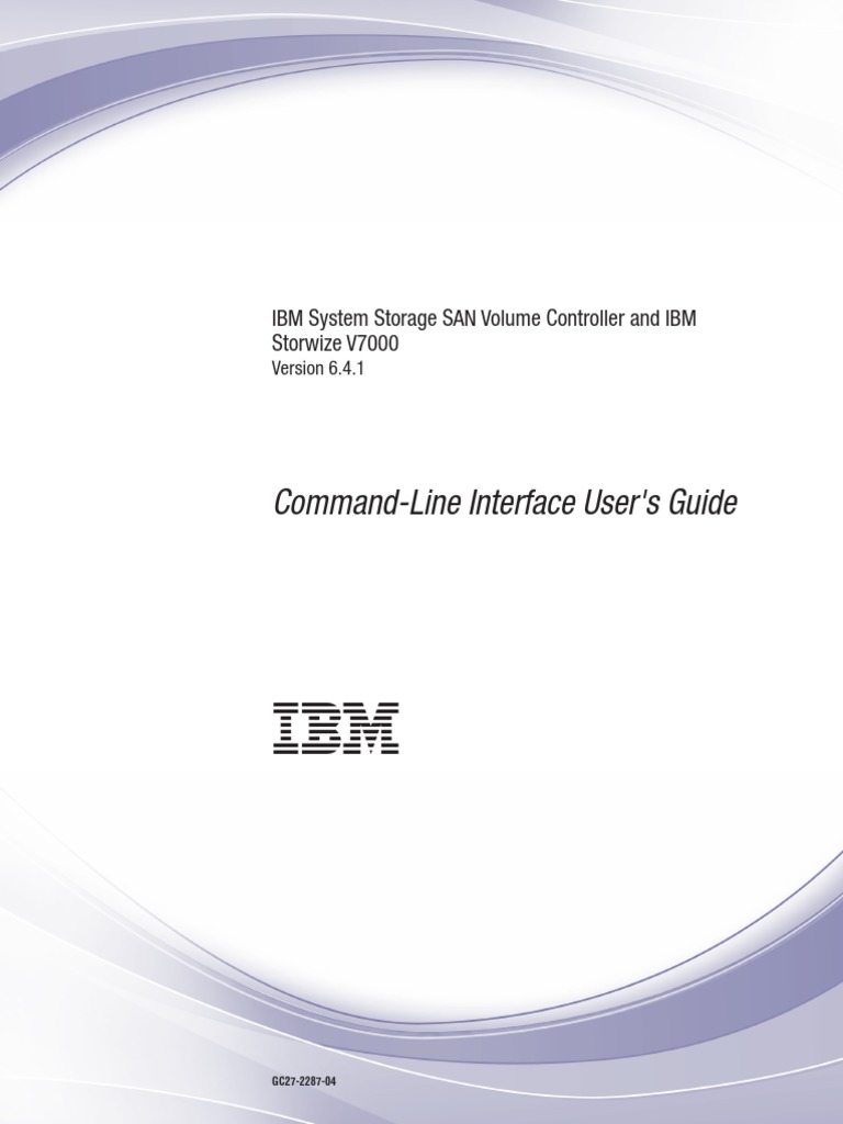 SVC and V7000 Command Line Interface Users Guide PDF | PDF | Secure ...