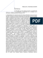 Carta Al Presidente de La Republica Por DR Luis Nino de Rivera