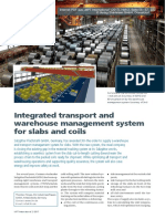 Integrated Transport and Warehouse Management System For Slabs and Coils