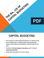 The Basics of Capital Budgeting 2015