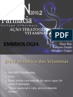 Ação Teratogênica Das Vitaminas