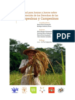 Manual Para Juezas y Jueves Sobre Proteccion de Los Derechos de Las Campesinas y Campesinos