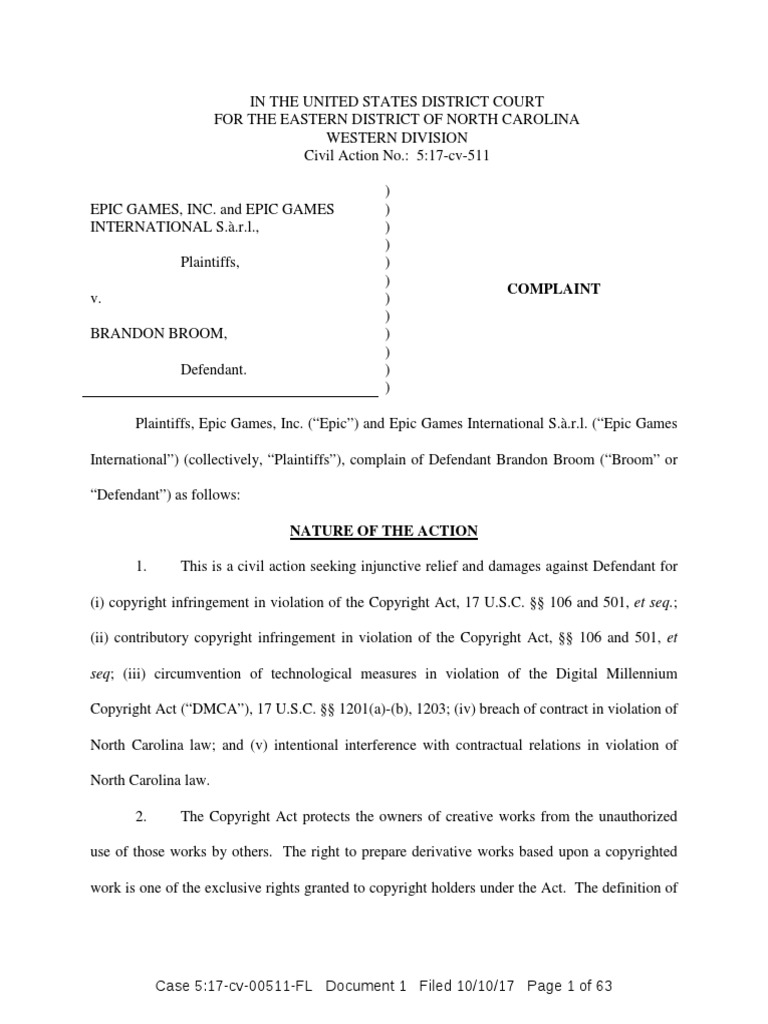 brandon broom copyright law of the united states digital millennium copyright act - brandon broom fortnite
