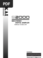 Akai S2000 Manual