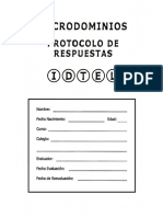 Hoja de Respuestas IDTEL PDF